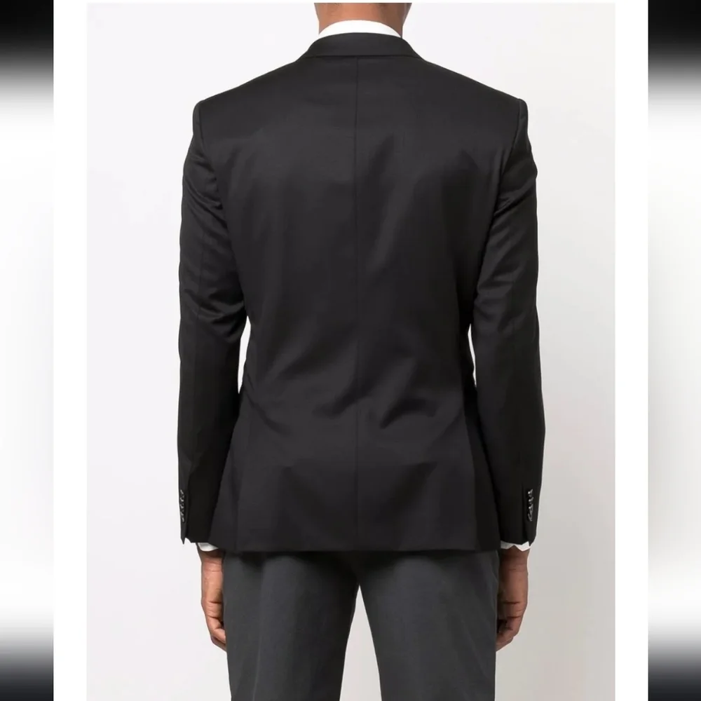 BOSS Hugo Boss Marzotto‎ Italian Fabric Wool Silk Slim Fit Blazer